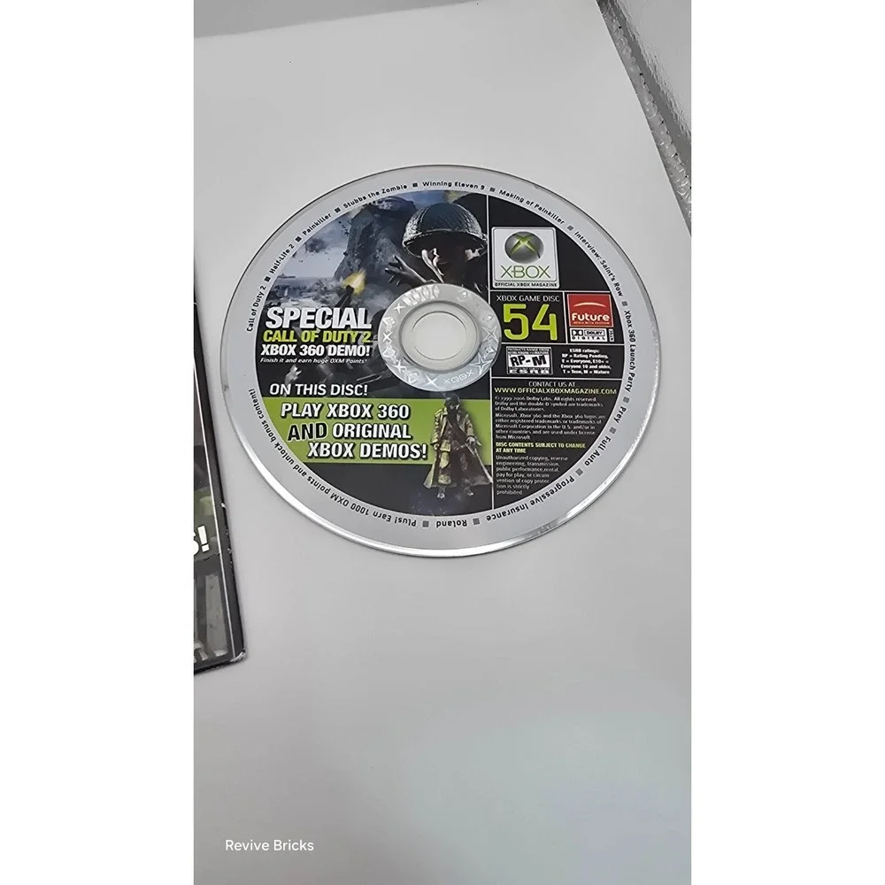 Call of Duty 2 Xbox 360 Demo Disc Xbox Game Disc With Sleeve Feb 2006‎ Disc #54